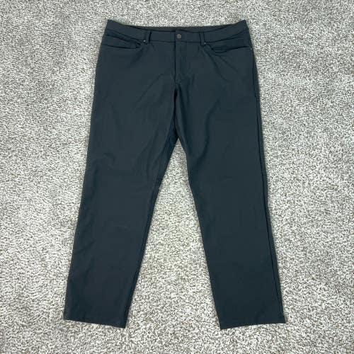 Lululemon Pants Mens 38 Black Five Pocket ABC Classic Warpstreme Golf Casual