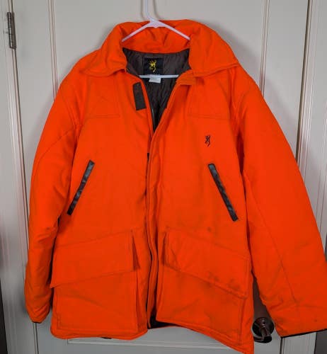 Browning Blaze Orange Hunting Parka Jacket Outdoors Size: XL