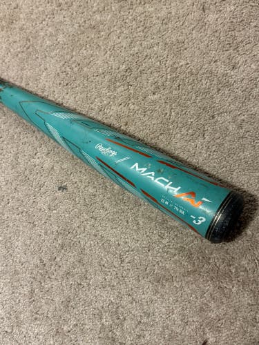 2024 Rawlings Mach AI Alloy BBCOR Certified Bat (-3) 29 oz 32" (Used)
