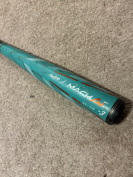 2024 Rawlings Mach AI Alloy BBCOR Certified Bat (-3) 29 oz 32" (Used)