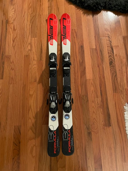 Kid's Elan Formula 130 cm All Mountain Skis With Bindings (Used)