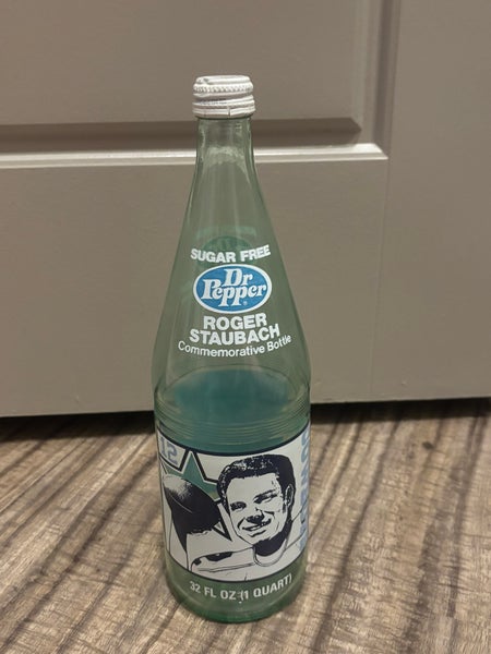 Dr Pepper Dallas Cowboys Roger Staubach 1979 Commemorative Bottle