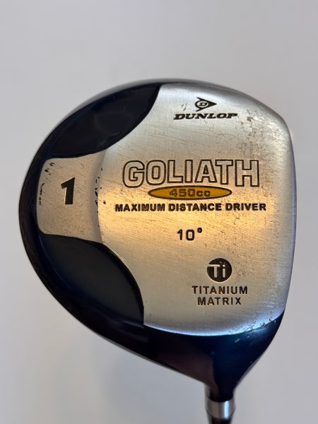 Dunlop 450cc Goliath Driver 10 Degree Loft Titanium Head Graphite Stiff Shaft with Headcover
