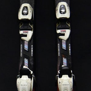NORDICA NAVIGATOR TEAM JR SKIS SIZE 110 CM WITH MARKER BINDINGS