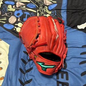 Better Baseball Exclusive Red Mizuno Pro Select Pitcher's Glove 12" (Left Hand Throw)
