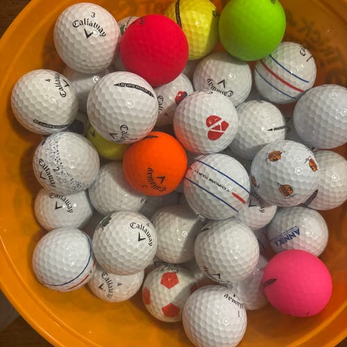Mixed Multi-Colored Callaway Golf Balls – Clean, Game-Ready – Great Value!
