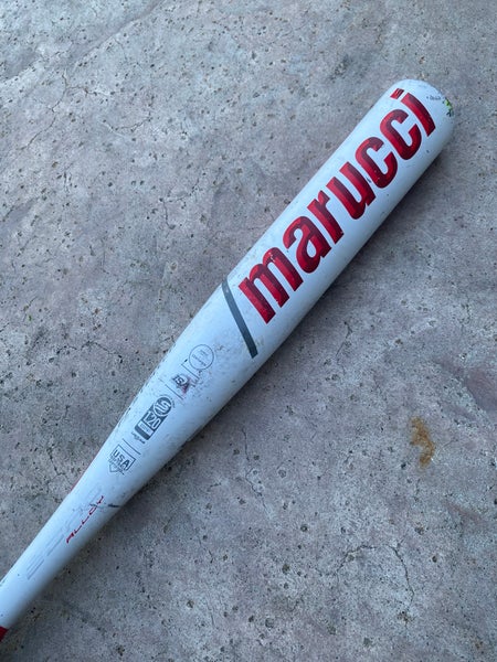 White Marucci Echo Alloy Bat (-12) Alloy 16 oz 28" (Used)