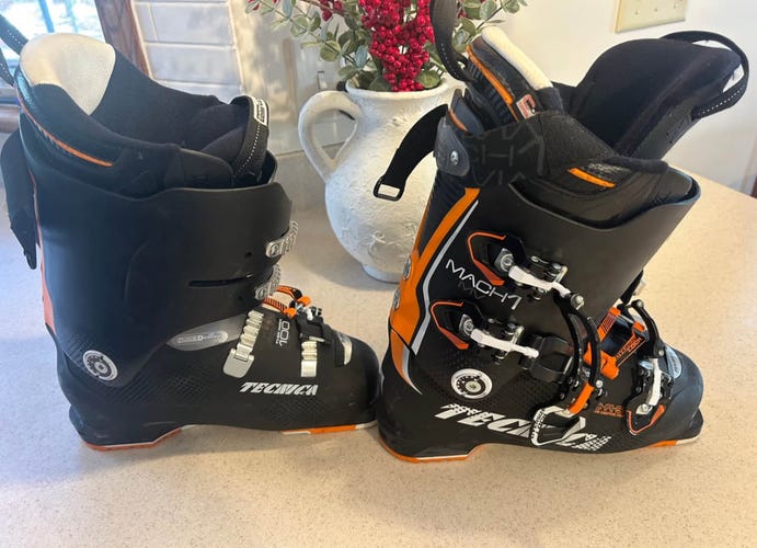 Mondo 25 & 25.5 Men's Tecnica All Mountain Mach 1 Ski Boots Medium Flex