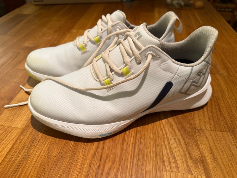 White Men's Adult Footjoy FJ Fuel Sport Golf Shoes (Used)