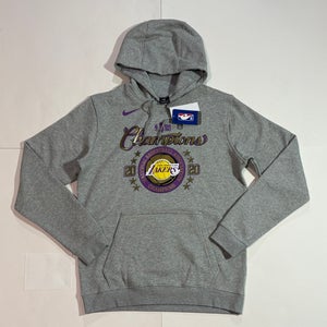 NEW Men's Medium Nike Los Angeles LA Lakers 2020 NBA Finals Champions Pullover Hoodie Sweatshirt