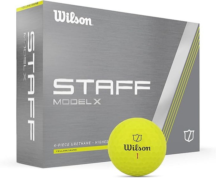 Wilson Staff Model X Golf Balls (Yellow, 12pk) 1dz 2024 NEW
