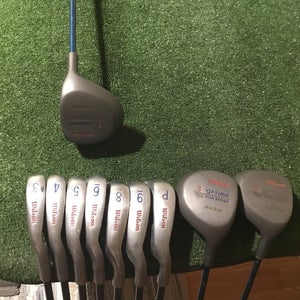 Wilson Ladies Optima Tour Design Mid Size Full Set D,3W,5W, 3-PW, No 7i Graphite