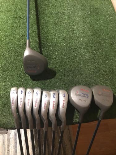 Wilson Ladies Optima Tour Design Mid Size Full Set D,3W,5W, 3-PW, No 7i Graphite