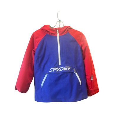 Used Spyder Outerwear Heavy Jacket Y Royal Blue And Red Junior 10299-S000302989