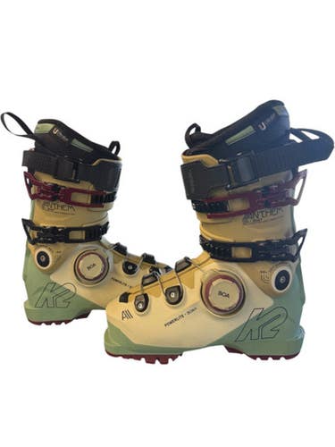 Used K2 ANTHEM 105 BOA Womens DH Ski Boot Tan 235 MP - J05.5 - W06.5 10299-S000303074