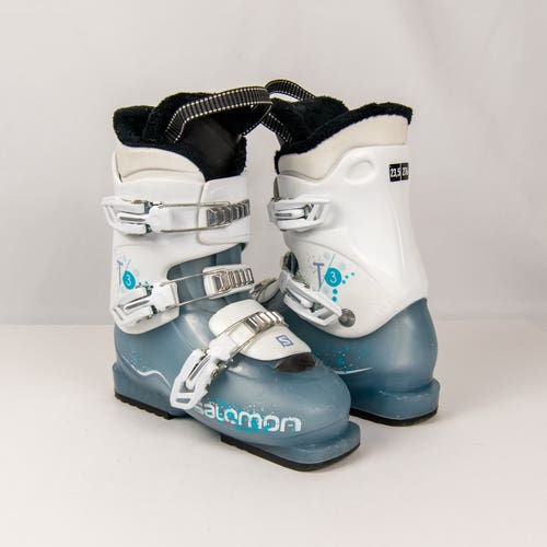 Salomon T3 Ski Boots Mondo 23/23.5 Kid's 5/5.5 All Mountain 276mm (Used)