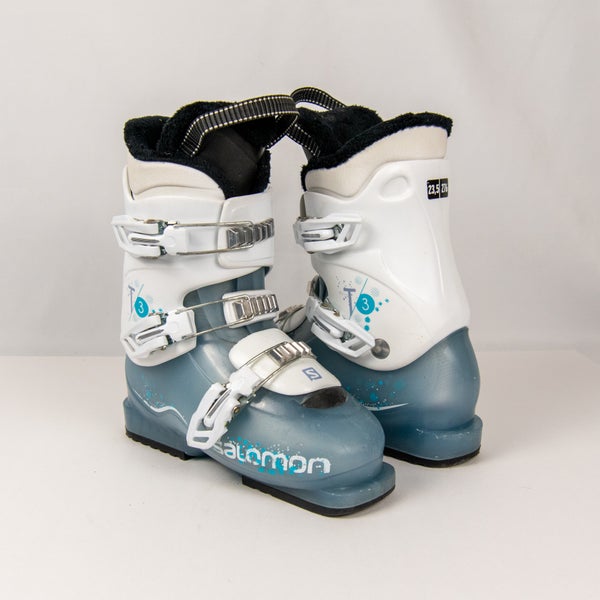Salomon T3 Ski Boots Mondo 23/23.5 Kid's 5/5.5 All Mountain 276mm (Used)