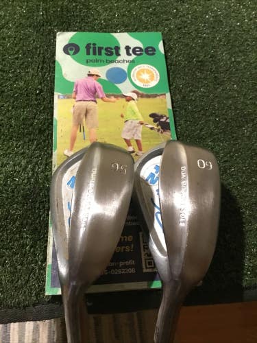 F2 Golf Wave Series Dual Bounce Sole Wedge Set 56* SW & 60* LW Wedge Flex Steel