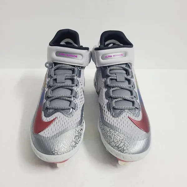 Nike Alpha Huarache Elite Mid Baseball Cleats Grey FZ3327-001 Men’s Sz 11.5 Nike Alpha Huarache Elite Mid Baseball Cleats Grey FZ3327  main image 4