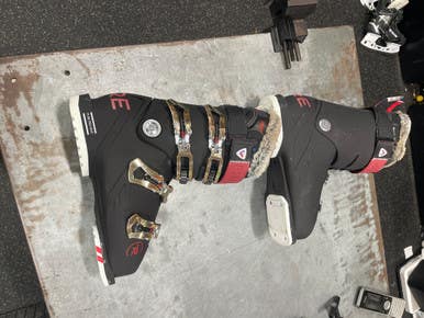 Used Rossignol PURE PRO HEAT Womens DH Ski Boot Black 225 MP - J04.5 - W5.5 11337-S000475255