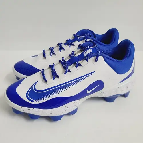 Nike Alpha Huarache Elite 4 Low MCS Baseball Cleats FD6255-106 Size 8.5 White