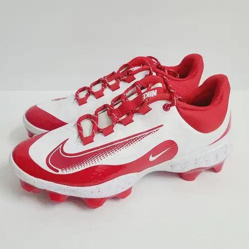 Nike Alpha Huarache Elite 4 Low MCS Baseball Cleats FD6255-105 Size 9.5 White