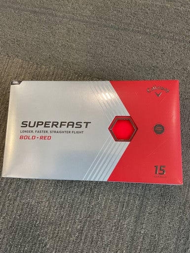 Used Callaway SUPERFAST BOLD RED 15PK 15 Pack - Golf Balls 11614-S000225718