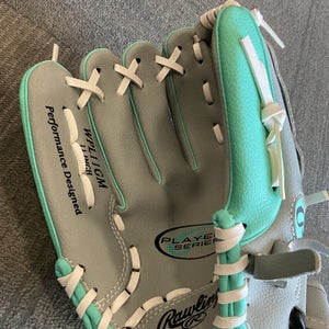 Used Rawlings PLAYERS SERIES BB/SB Glove LH Throw Grey 11" 11614-S000225714