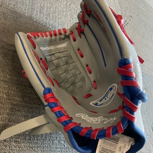 Used Rawlings PLAYER SERIES BB/SB Glove RH Throw Grey 11" 11614-S000225715