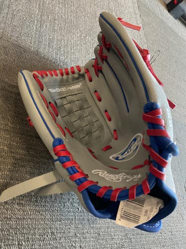 Used Rawlings PLAYER SERIES BB/SB Glove RH Throw Grey 11" 11614-S000225715