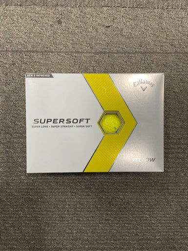 Used Callaway SUPER SOFT 12 Pack - Golf Balls Yellow 11614-S000225671