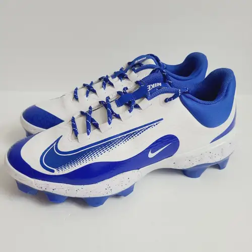 Nike Alpha Huarache Elite 4 Low MCS Baseball Cleats FD6255-106 Size 11 White