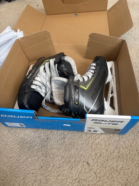 2021 Bauer Elite Hockey Goalie Skates Size 3.5 (Used)