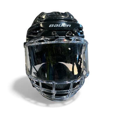 Used Bauer RE AKT 55 Helmet Cage Combo Black LG 11873-S000227423