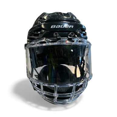 Used Bauer RE AKT 55 Helmet Cage Combo Black LG 11873-S000227423