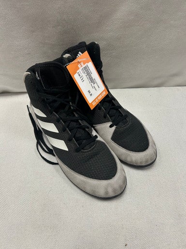 Used Adidas Wrestling Shoes Grey Senior 9.5 11490-S000267259