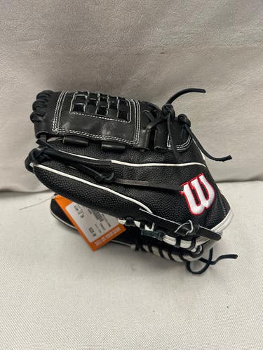 Used Wilson A200 BB/SB Glove LH Throw Black 12" 11490-S000267258