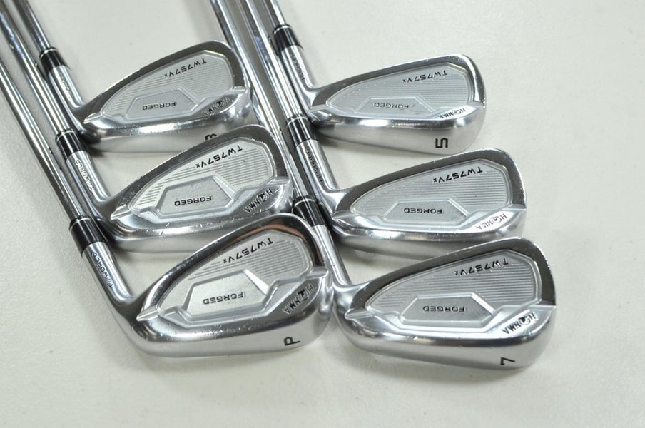 Honma TW757 Vx 5-PW Iron Set Stiff Flex Right AMT Tour White S200 Steel # 203376