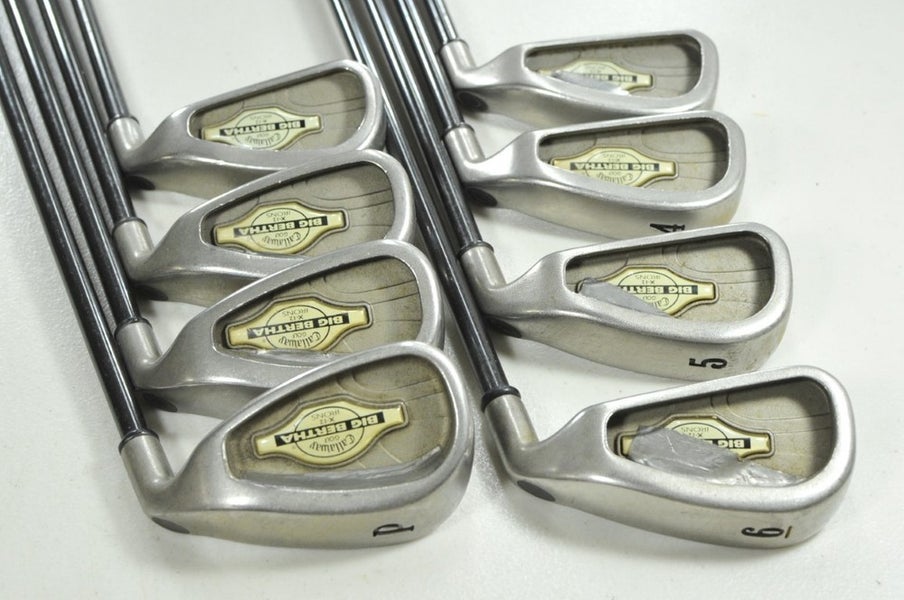 Callaway Big Bertha X-12 3-PW Iron Set Right Firm Flex Graphite # 205157