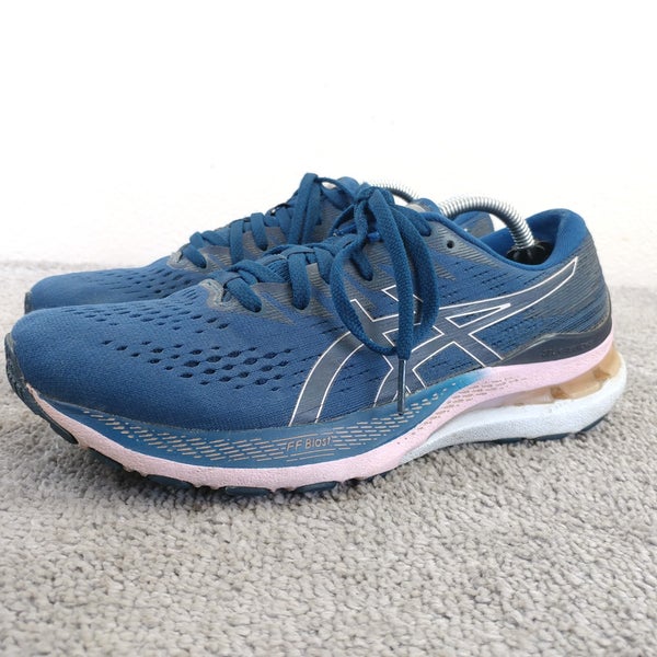 Asics Gel Kayano 28 Womens Size 8 Running Shoes Blue Lace Up Sneakers Low Top