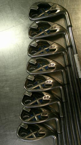 Used Callaway X-22 Mens Iron Set RH 4I-GW/AW 11868-S000066591