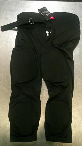 Used Under Armour Youth FB Integrated Pants Black LG 11868-S000066581