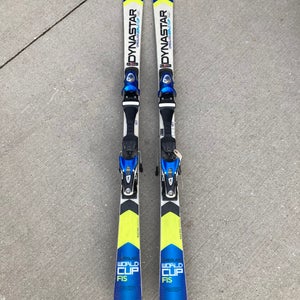 Men's Dynastar Speed Omeglass World Cup 157 cm Racing Skis With Bindings (Used)