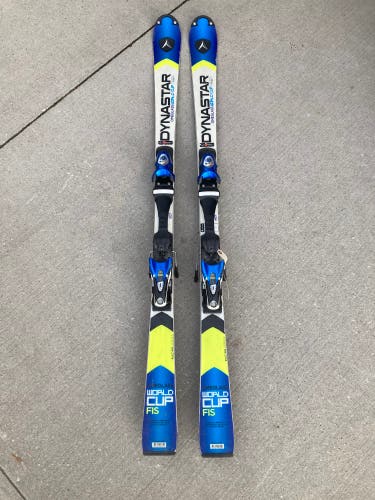 Men's Dynastar Speed Omeglass World Cup 157 cm Racing Skis With Bindings (Used)