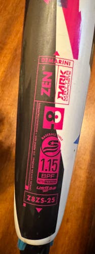 2024 DeMarini CF Zen Composite USSSA Certified Bat (-8) 22 oz 30" (Used)
