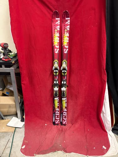 Skis: Women's Salomon 165 cm All Mountain Skis With Bindings (Used)