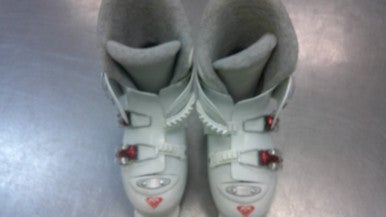 Used Roxy HEARTS Girls DH Ski Boot White 225 MP - J04.5 - W5.5 11339-S000196600