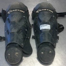 Used Easton SHINS Catchers Leg Guards Black Junior 11339-S000196648