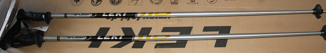 NEW LEKI Ski Poles LEKI 115cm/ 46" pair + swix white 110cm =2pairs