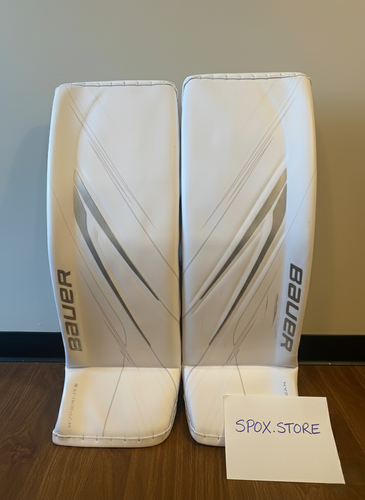 Large Bauer Hyperlite 2 Pro Stock Goalie Leg Pads – New (READ DESCRIPTION)